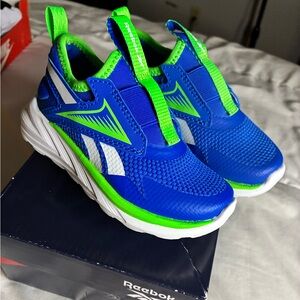 Reebok Kids Sneakers in Blue and Neon Green
